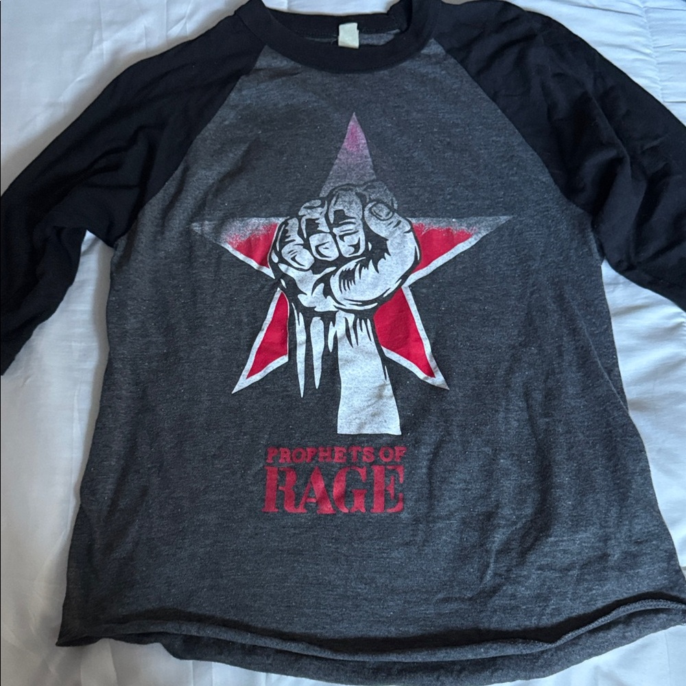 Prophets of Rage Gray and Black Women’s Shirt